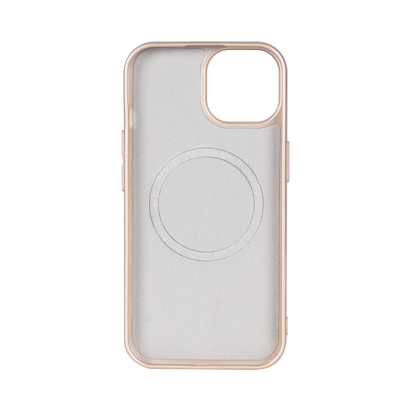 Rixus For iPhone 13 Soft TPU Phone Case With MagSafe Gold