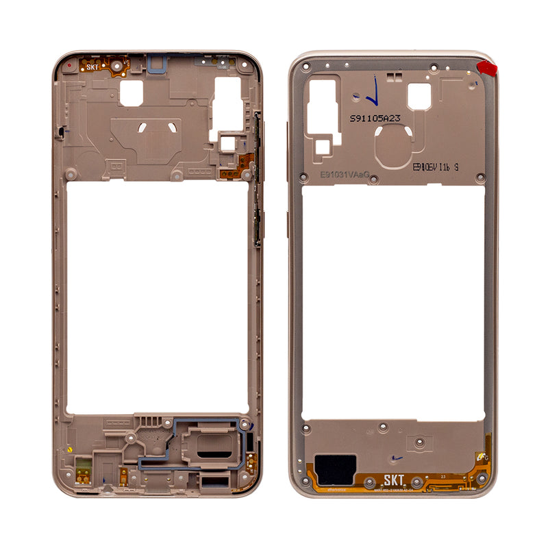 Samsung Galaxy A20 A205F Middle Frame Gold