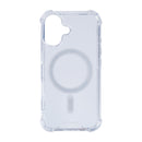 Rixus For iPhone 16 Plus Anti-Burst Case With MagSafe Transparent