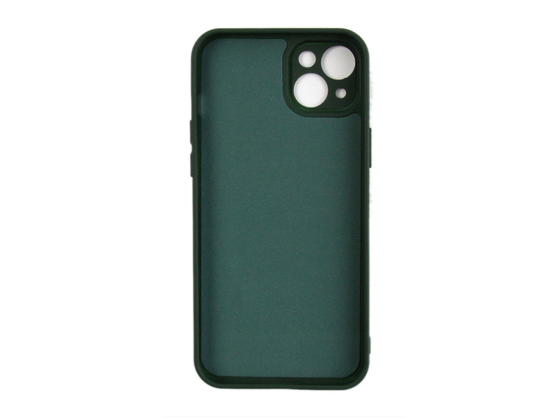 Rixus Para Funda TPU Suave para iPhone 14 Plus Verde Oscuro