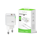 Rixus RXHC11 25W Wall Charger Kit With USB C to USB C Cable 100CM