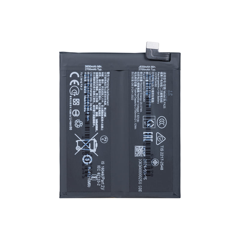 OnePlus 12 (CPH2573, CPH2581) Battery BLPA25 OEM