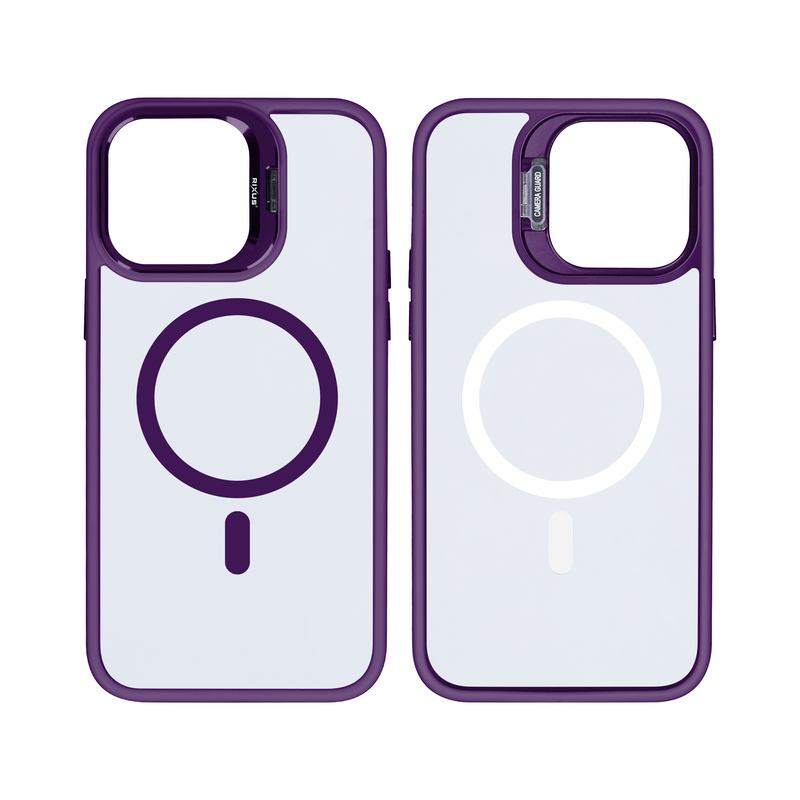 Rixus Classic 03 Case With MagSafe For iPhone 14 Plus Deep Purple