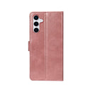 Rixus Bookcase For Samsung Galaxy S25 S931B Pink