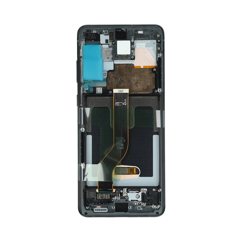 Samsung Galaxy S20 Plus G985F, S20 Plus 5G G986F Display And Digitizer With Frame Cosmic Black Service Pack (Without Camera)