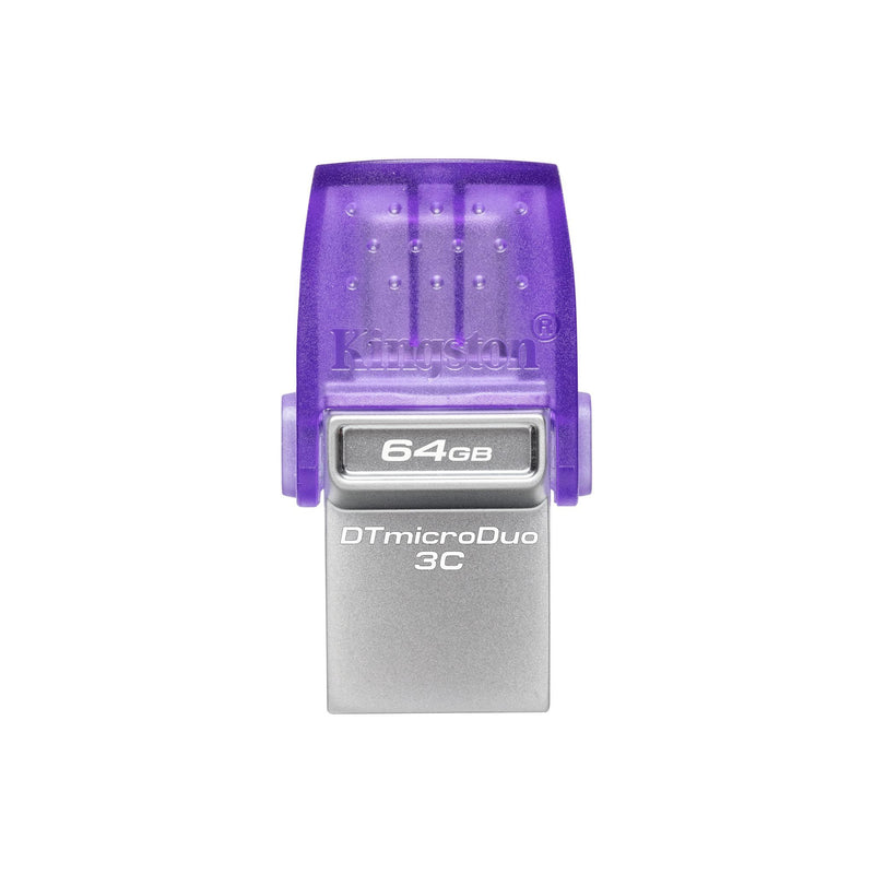 Kingston 64GB DataTraveler MicroDuo 3C 200MB/s Dual USB-A + USB-C Flash Drive