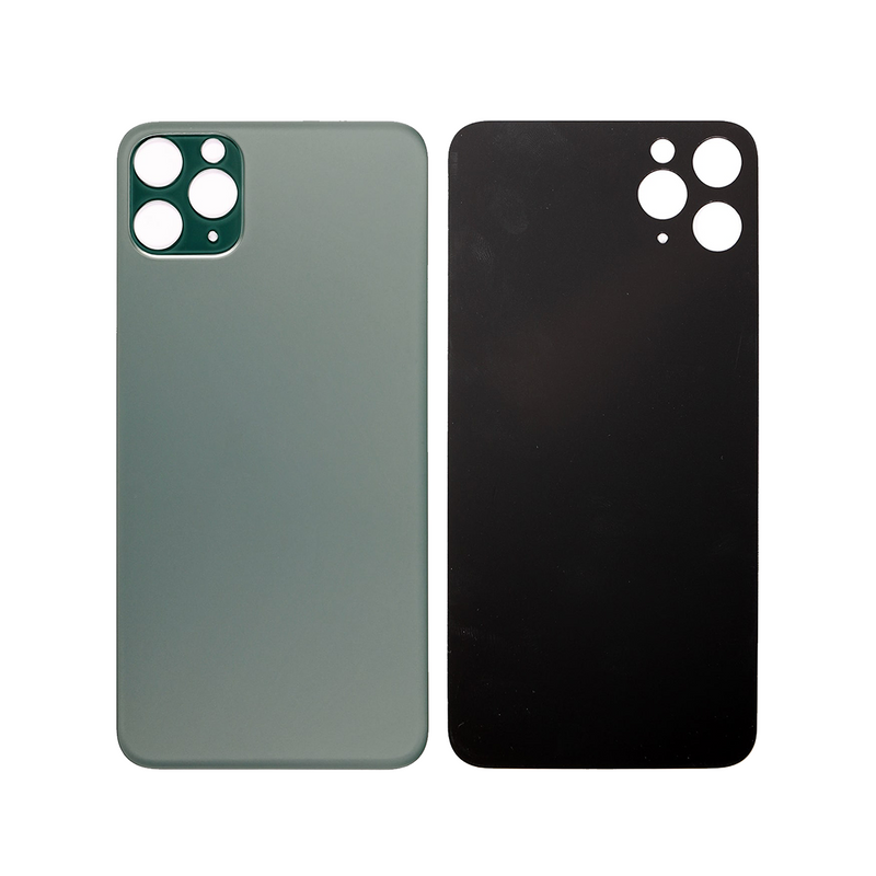 For iPhone 11 Pro Max Extra Glass Green (Enlarged camera frame)