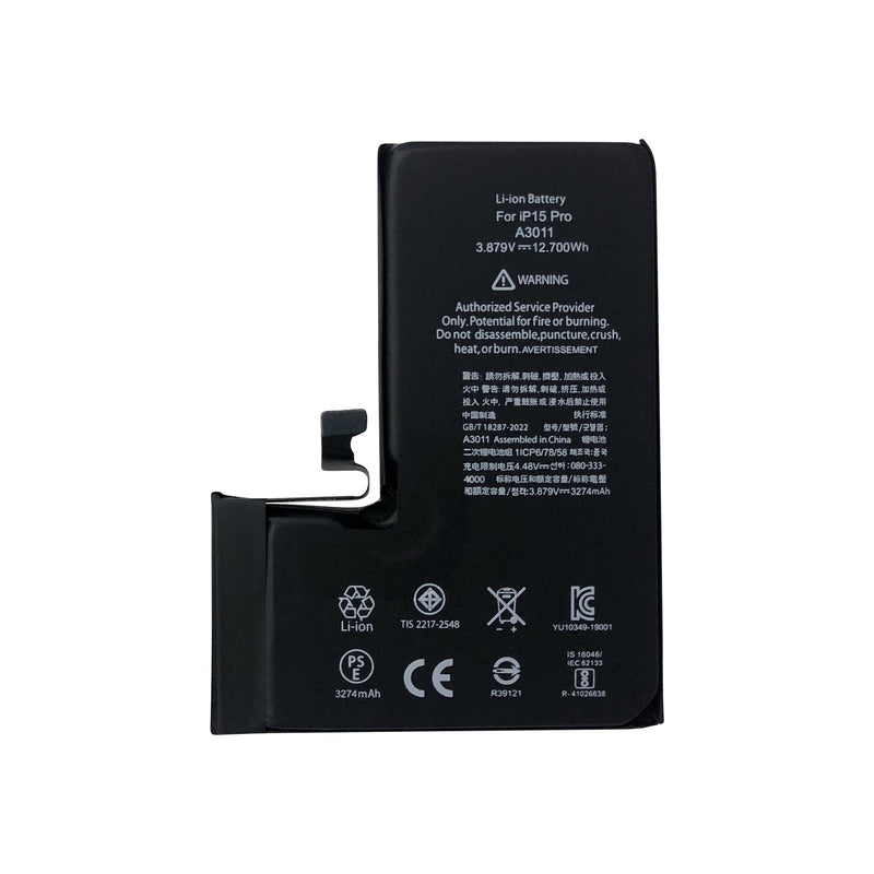 For iPhone 15 Pro Battery with ZY-Chip