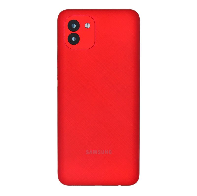 Samsung Galaxy A03 A035F Back Cover Red With Lens (OEM)