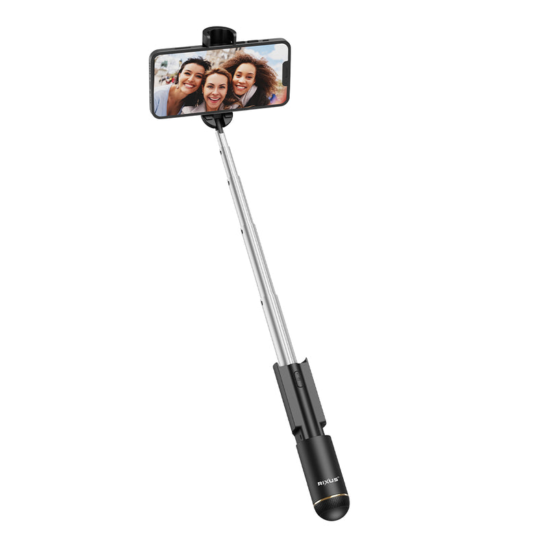 Rixus RXSF30B Mini Integrated Selfie Stick Bluetooth Black