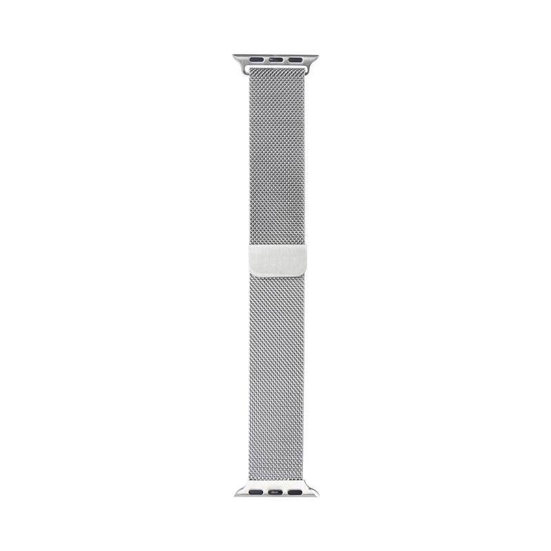 Para Apple Reloj 38mm, 40mm, 41mm Correa Milanese Loop Plata