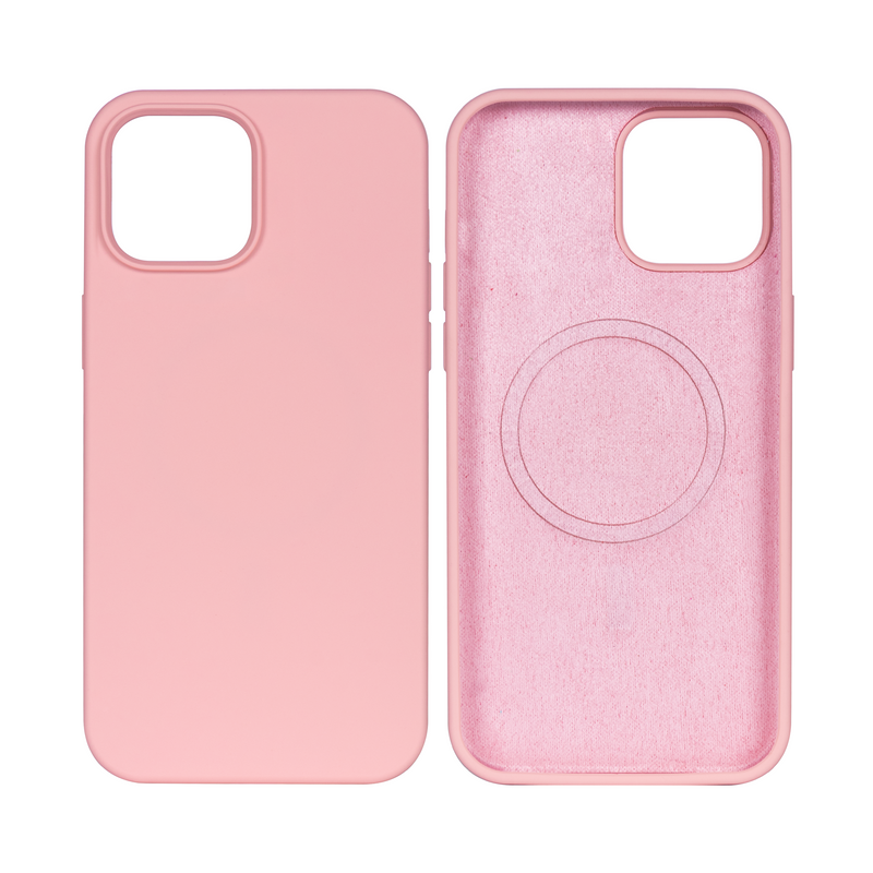 Rixus For iPhone 14 Pro Soft TPU Phone Case With MagSafe Pink