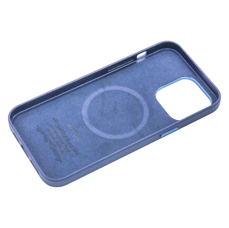 Rixus Classic 02 Case With MagSafe For iPhone 14 Pro Max Blue