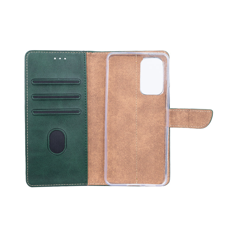 Rixus Bookcase For Samsung Galaxy A53 5G A536B Dark Green