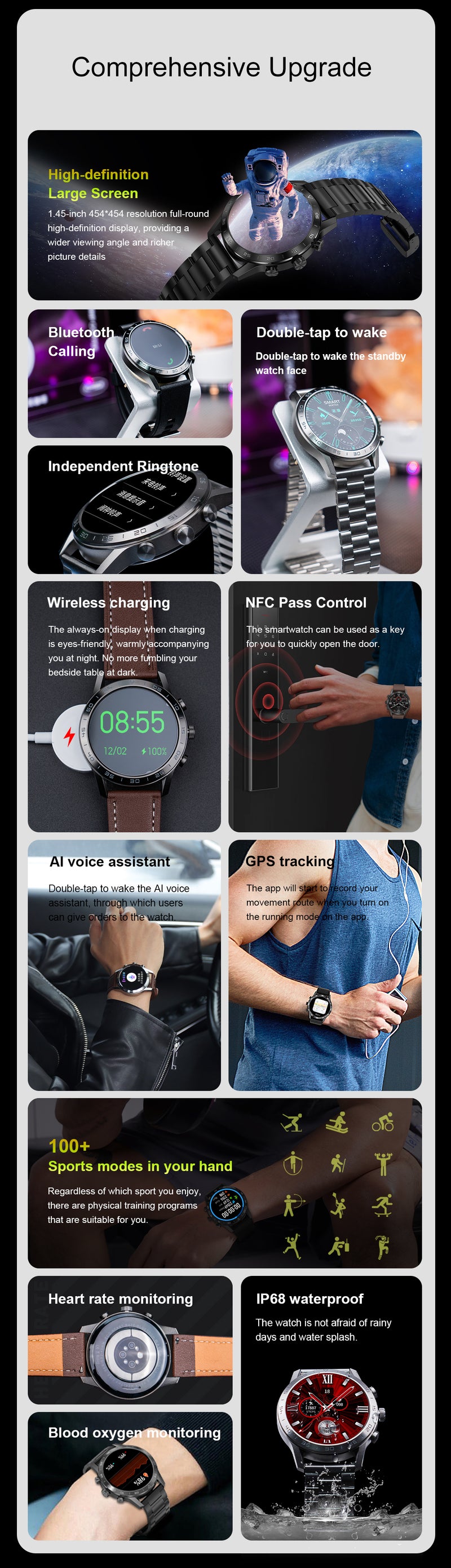 DTNO 1 DT70 Plus Smart Watch Silver