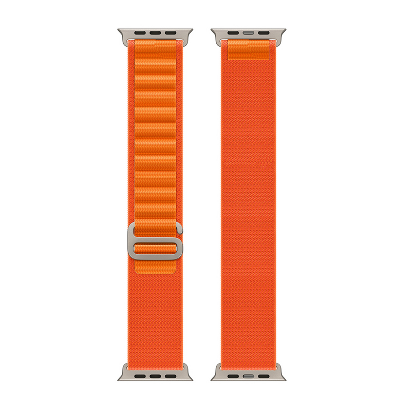 Para Apple Reloj 42mm, 44mm, 45mm, 49mm Correa de Nylon Alpine Loop Naranja Caja Minorista