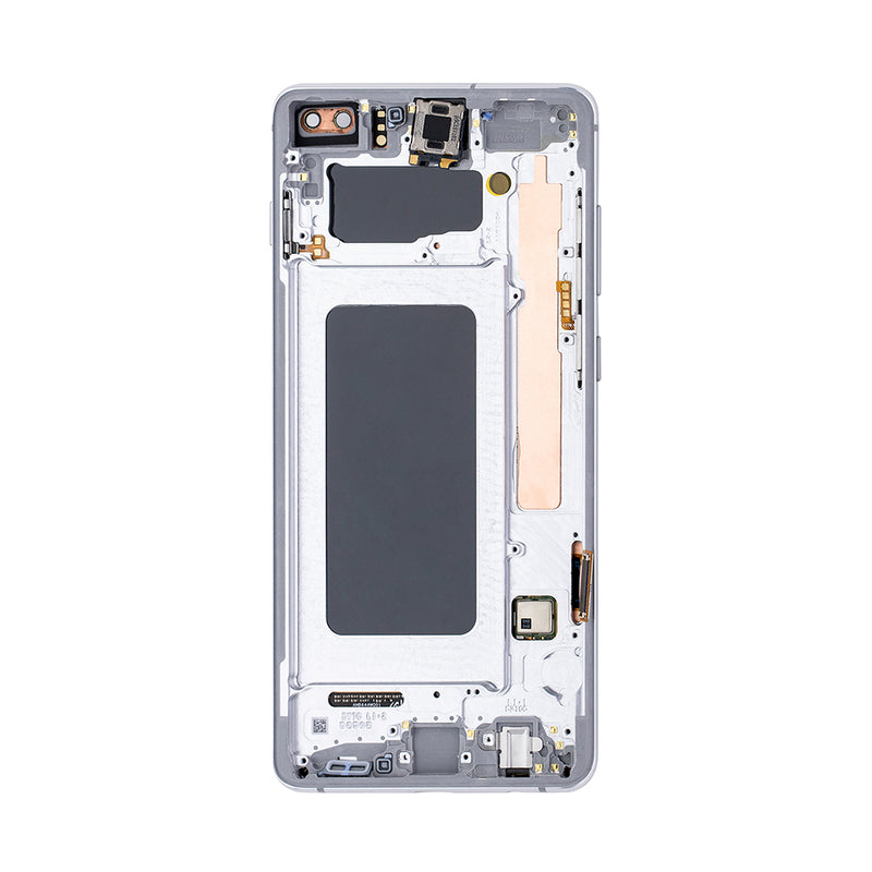 Samsung Galaxy S10 Plus G975F Display And Digitizer With Frame Prism White Refurbished