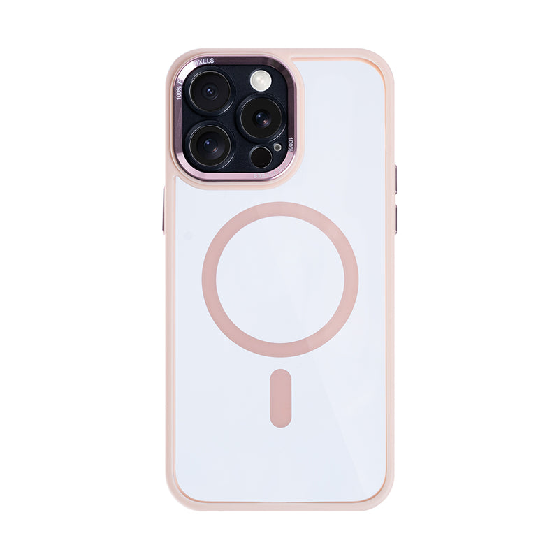 Rixus Classic 04 Case With MagSafe For iPhone 16 Pro Max Pink