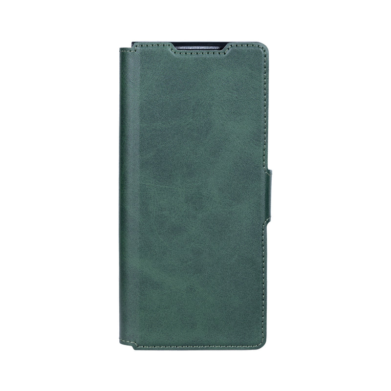 Rixus Wallet Case For Samsung Galaxy Z Fold 5 With Pen Holder Green