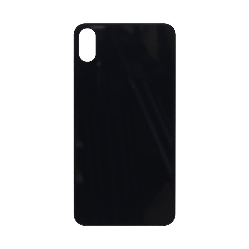 For iPhone X Extra Glass Black (Enlarged camera frame)