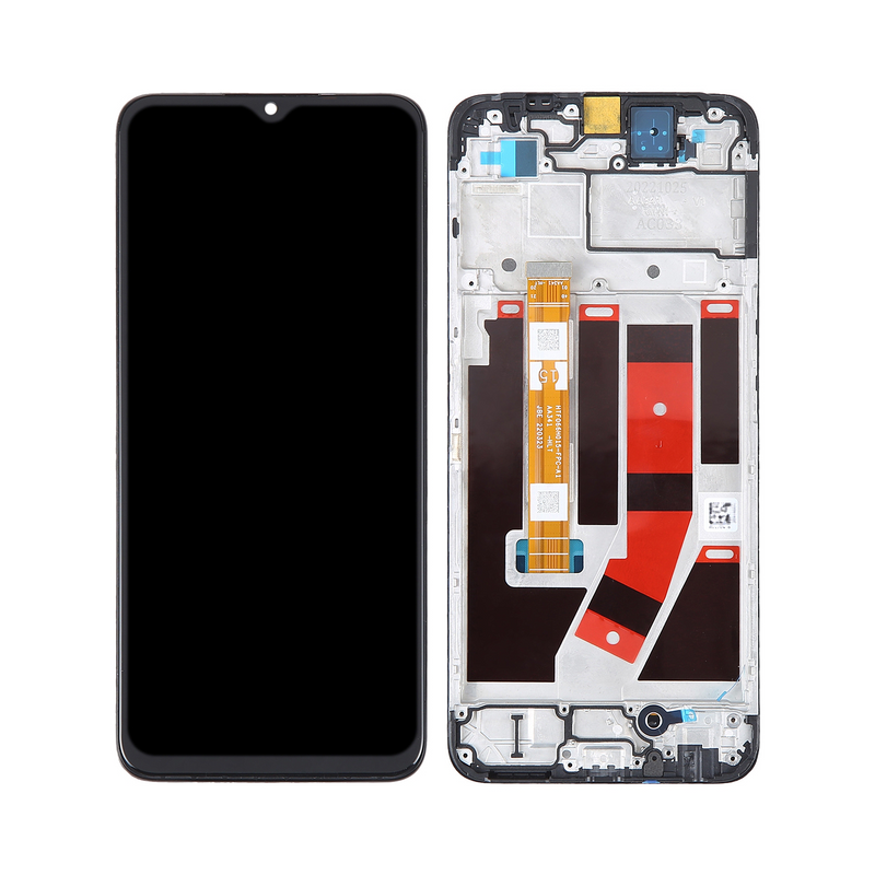 Oppo A77 4G, A57S CPH2385, OnePlus Nord N20 SE CPH2469 Display And Digitizer With Frame Black OEM