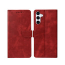 Rixus Bookcase For Samsung Galaxy S25 S931B Dark Red