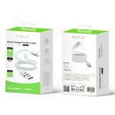 Rixus RXUC59AC Magnetic Charging Cord USB-A To USB-C 100 CM 15W White