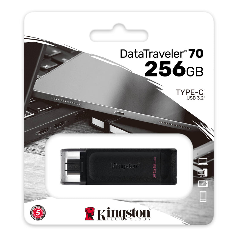 Kingston 256GB DataTraveler 70 USB-C 3.2 Gen 1 Flash Drive