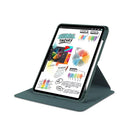 For iPad Pro 11" (2024) PU Leather Protective Case Midnight Green