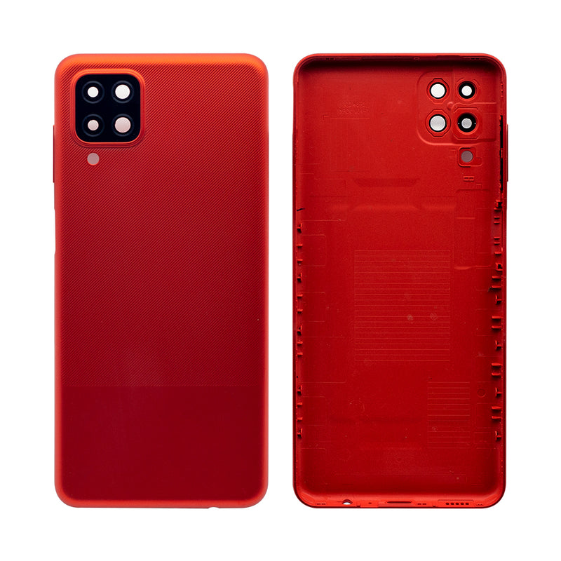 Samsung Galaxy A12 A125F Couvercle arrière rouge avec lentille (OEM)