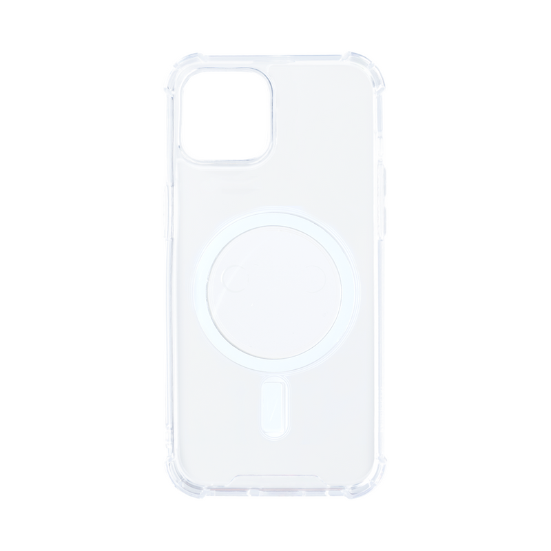 Rixus For iPhone 13 Pro Anti-Burst Case With Magsafe Transparent