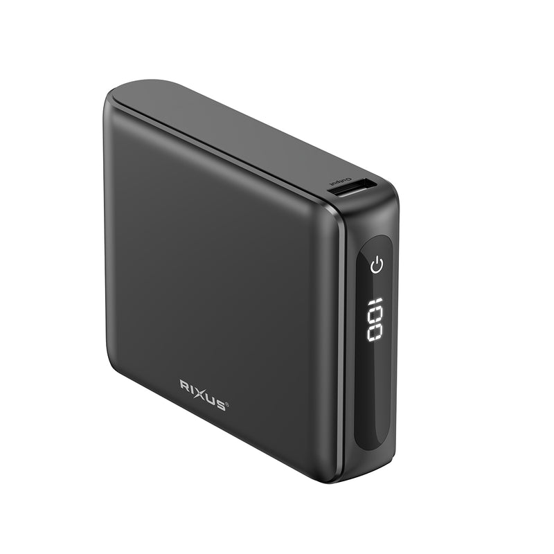 Rixus RXPB25 Compact Powerbank Digital Display 20000mAh Black