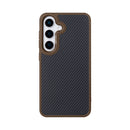 Rixus Mag Carbon With MagSafe For Samsung Galaxy S25 S931B Brown
