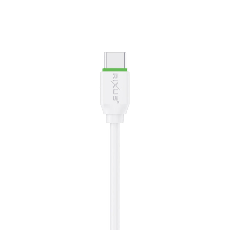 Rixus RX2017L Data Sync And Fast Charge Cable Type-C To Lightning 300cm