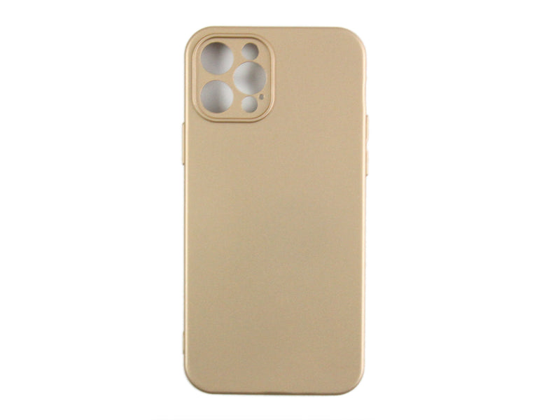 Rixus Para Funda de TPU suave para iPhone 12 Pro Oro