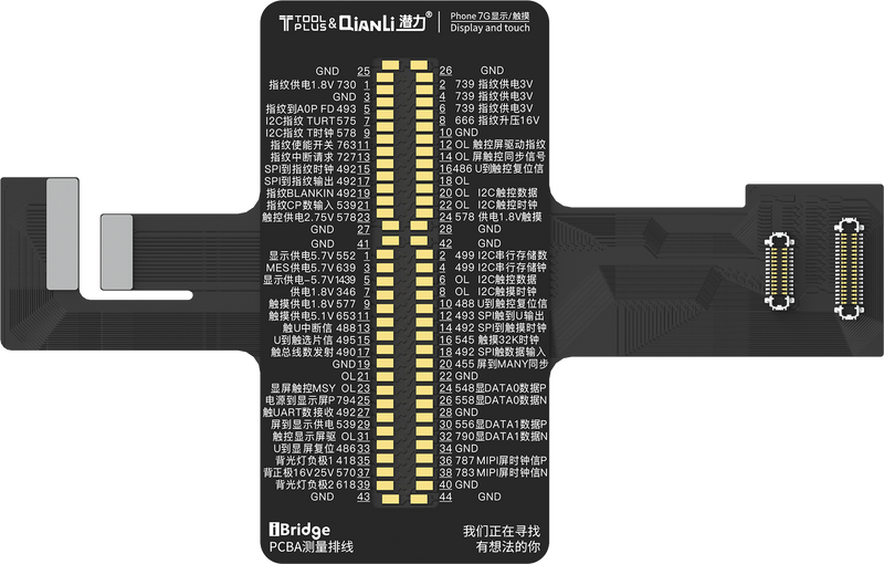 Qianli iBridge ToolPlus Kit de test de câble PCBA (iPhone 7/4.7)