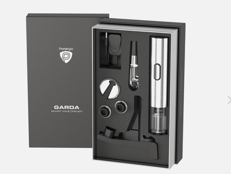 Prestigio Garda Ouvre-bouteille électrique Argent