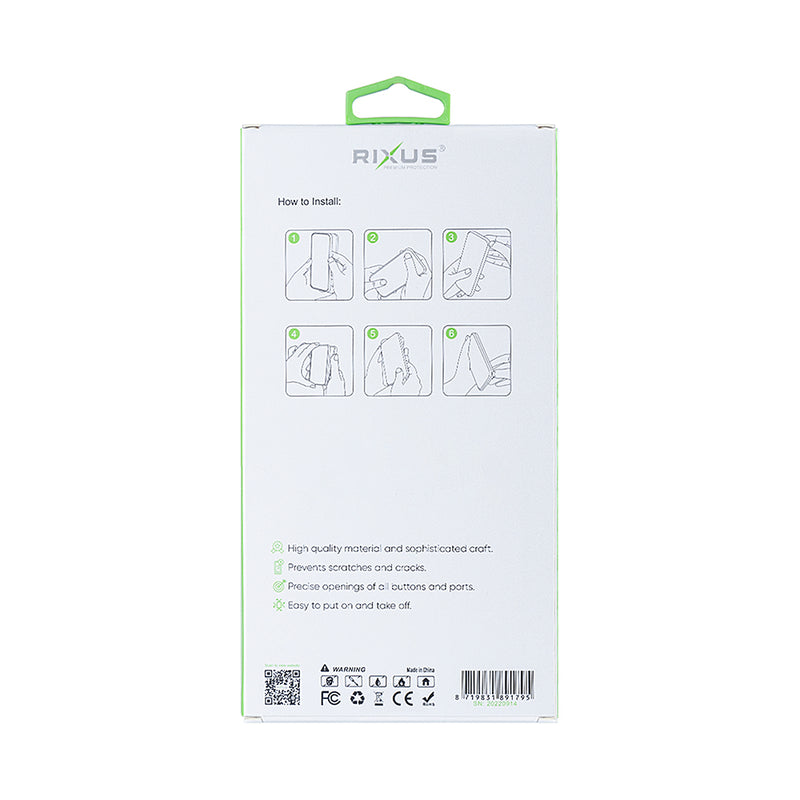 Rixus Para Funda Magnética Transparente iPhone 12 Pro Max