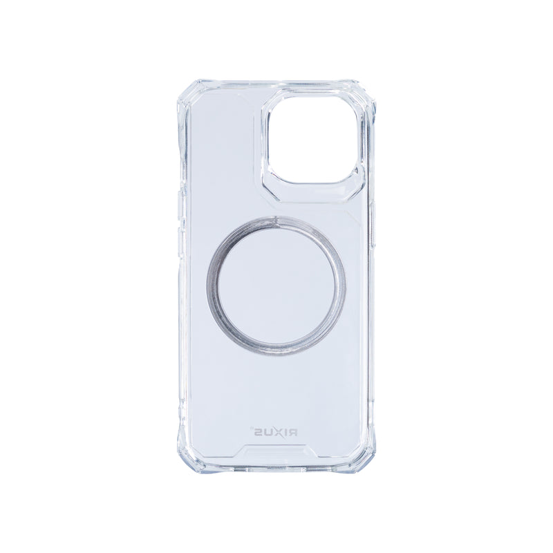 Rixus For iPhone 14 Pro Armor-X Anti Shock Case With MagSafe Transparent