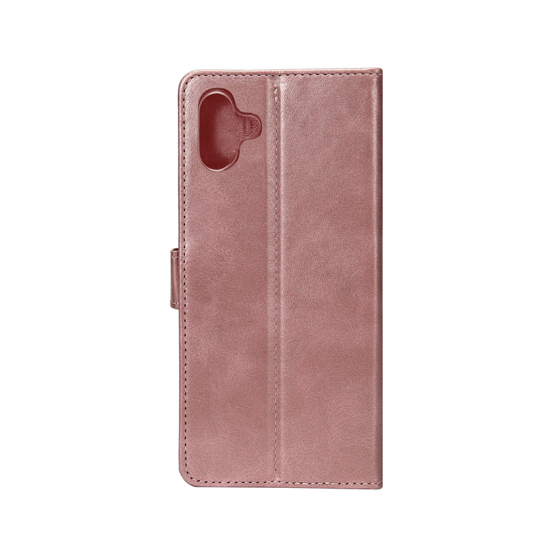 Rixus Bookcase For Samsung Galaxy A06 A065F Pink