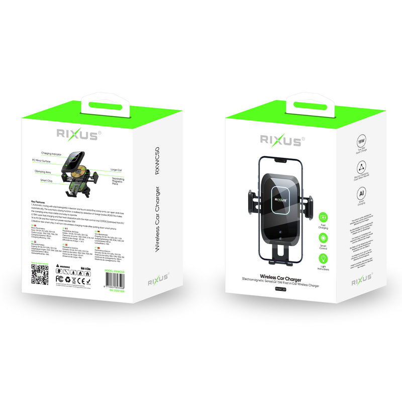 Chargeur sans fil pour voiture Rixus RXWC50