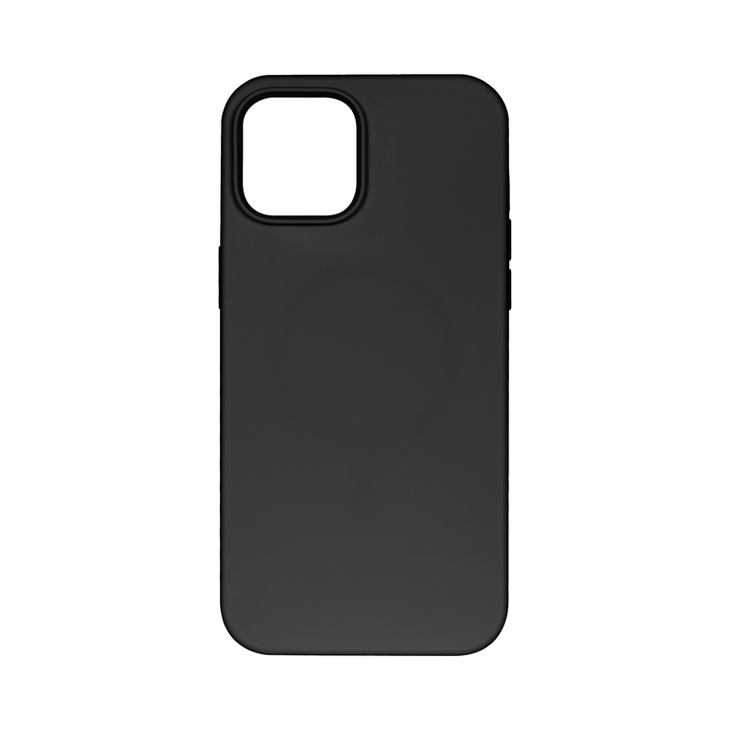 Rixus Para Funda de TPU blanda para iPhone 12 Mini con MagSafe Negro