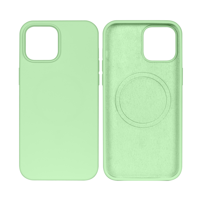 Rixus Para Funda de TPU blanda para iPhone 13 Mini con MagSafe Matcha