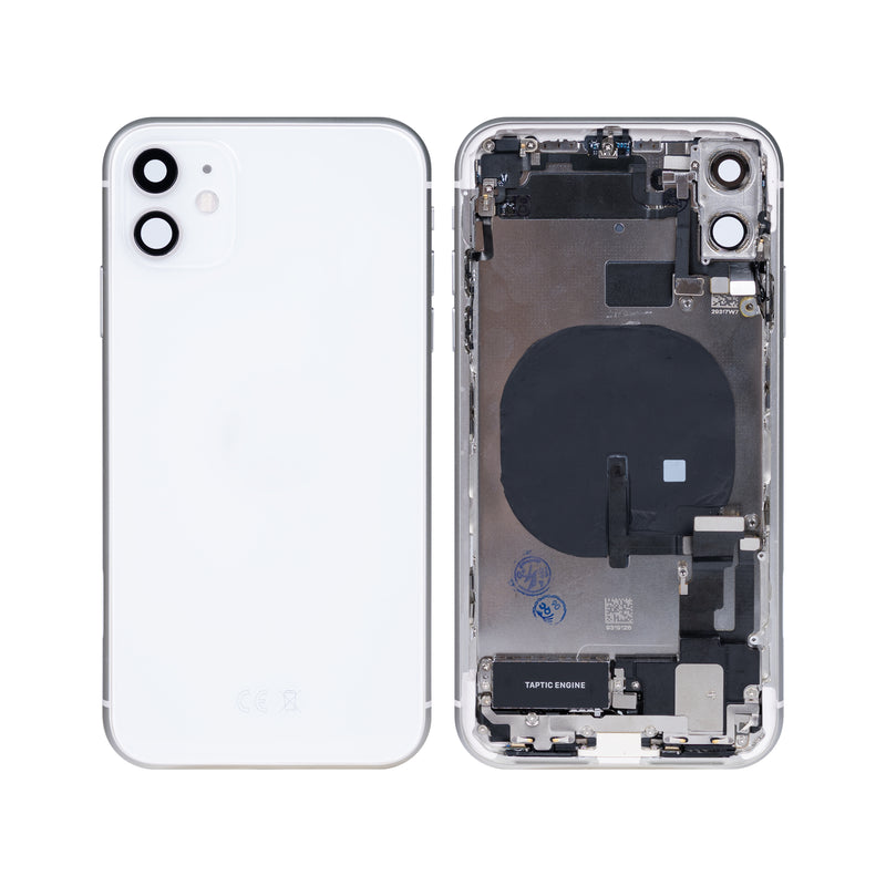 For iPhone 11 Complete Housing Incl All Small Parts Without Battery And Back Camera (White)