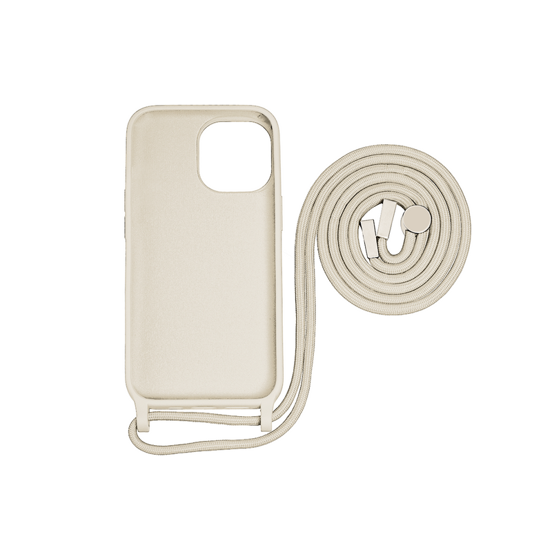 Rixus Pour iPhone 14 Pro Max TPU Housse Cordon Collier Or