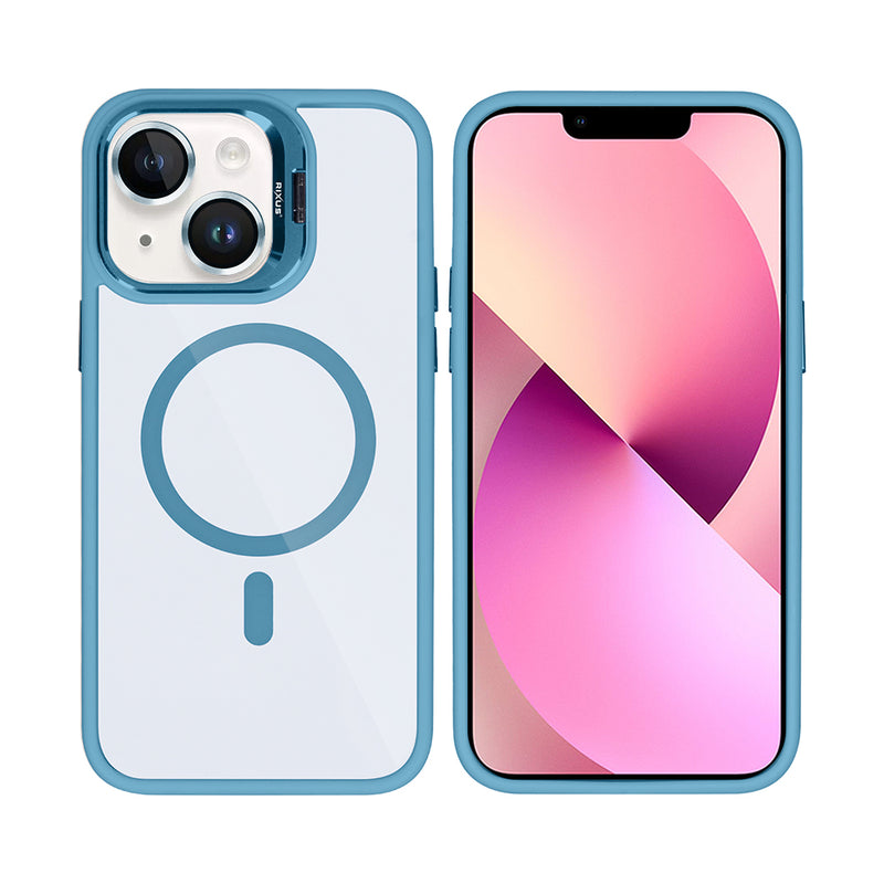 Rixus Classic 03 Case With MagSafe For iPhone 13 Light Blue