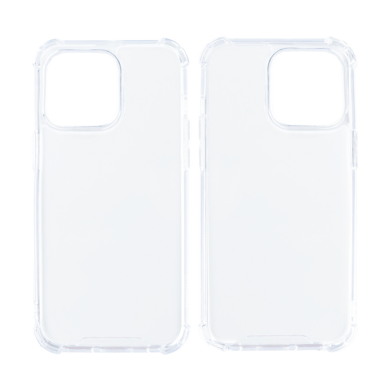 Rixus For iPhone 15 Pro Max Anti-Burst Case Transparent