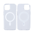 Rixus For iPhone 15 Magnetic Clear Case
