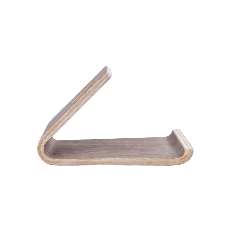 Rixus Showcase Phone Holder Wood Color