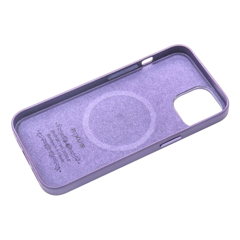 Rixus Classic 02 Funda Con MagSafe Para iPhone 14 Morado